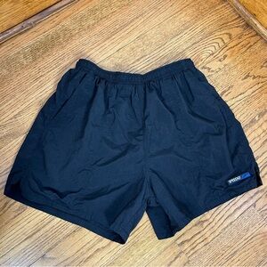 SPEEDO Black Nylon Drawstring Swimming Trunks Net Lining Size M